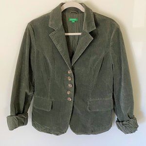 Benetton Green Corduroy Blazer